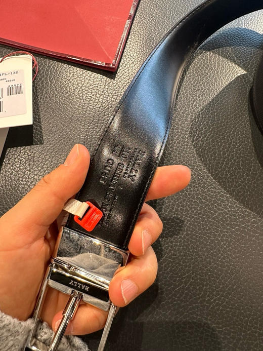 国内现货bally长度自剪男士黑色双面皮带1150元➕礼盒➕防尘袋➕购物袋 商品图3