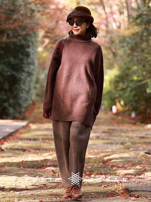 PETIT SCHAN小闪 CLO#688 Mommy's 妈妈牌 美利奴羊毛宽松针织奶奶裤萝卜裤 商品图2