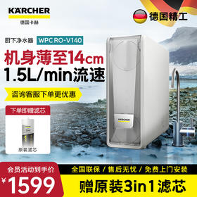KARCHER德国卡赫净水器    智能厨下净水器 美国陶氏RO膜 有效去除重金属杂质  V140型  600G