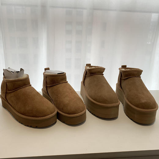 敲暖！冬天要焊在脚上的雪地靴！mini厚底短靴！ 商品图13