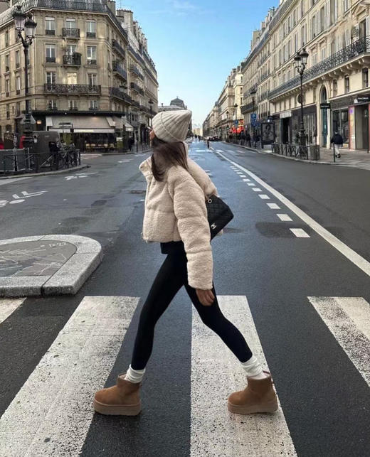 敲暖！冬天要焊在脚上的雪地靴！mini厚底短靴！ 商品图10