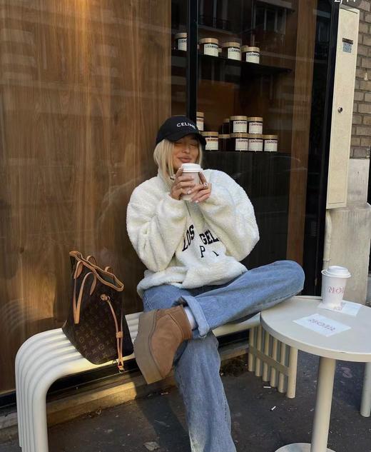 敲暖！冬天要焊在脚上的雪地靴！mini厚底短靴！ 商品图4