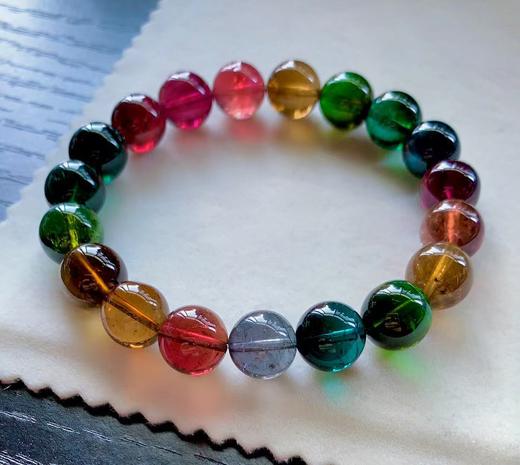 10mm-11mm单圈彩虹碧玺手串 商品图1