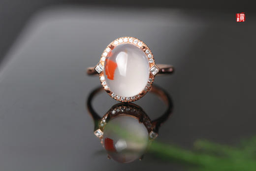 【雅韵】南红冰飘戒指 商品图2