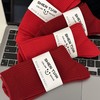 年货节！本命年酒红大红色红袜子女中筒袜秋冬季男士蛇年结婚暗红色棉袜 商品缩略图3