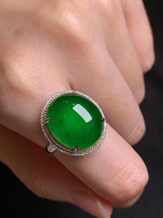 蛋面翡翠戒指 商品图2