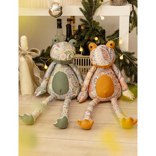 抽象手绘青蛙玩偶公仔高端可爱棉安抚装饰小孩礼物娃娃玩具抱枕 商品图4