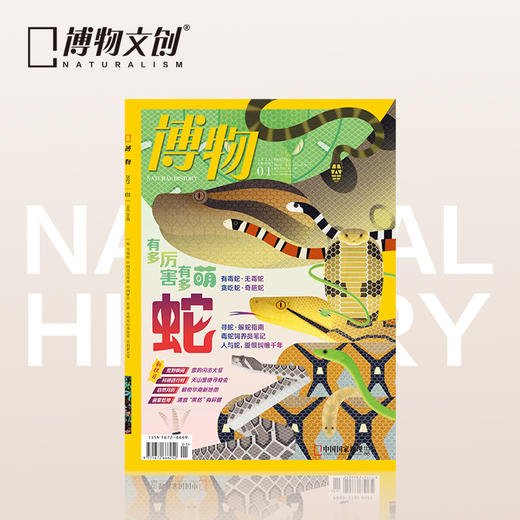 博物杂志 2025年1月刊  蛇  精美大拉页 博物大学 青少年科普杂志 商品图0