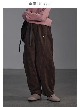 半圆/D23421470/纯棉宽松高端灯芯绒裤