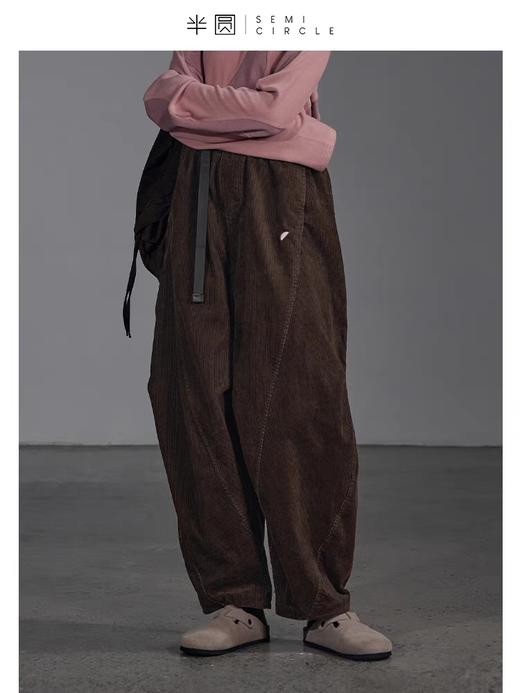 半圆/D23421470/纯棉宽松高端灯芯绒裤 商品图0