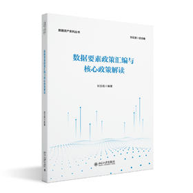 数据要素政策汇编与核心政策解读 刘玉铭 编著 北京大学出版社 数据资产系列丛书