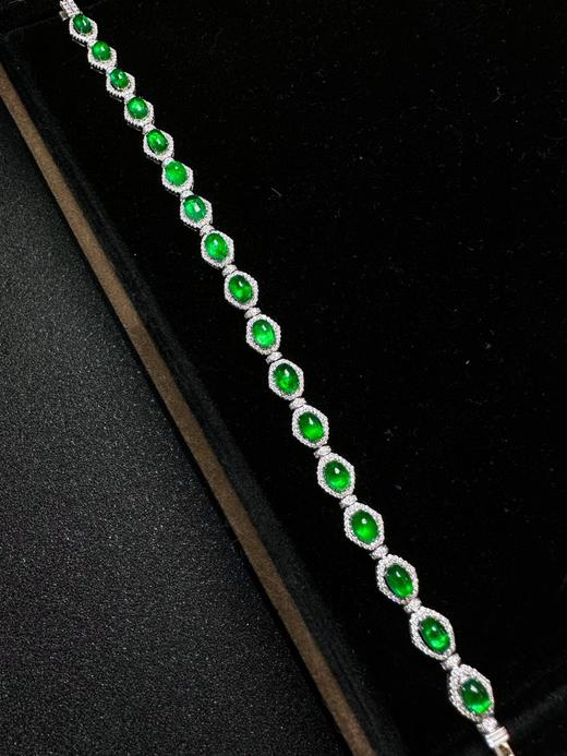 7.315ct蛋面祖母绿手链 商品图1