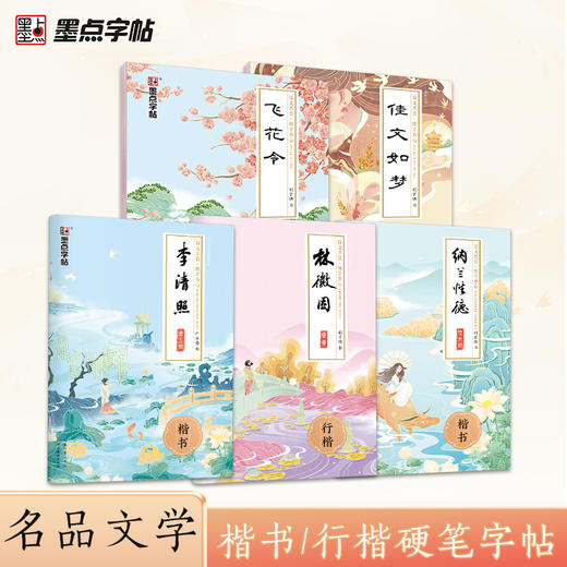 墨点字帖 名品文学 行楷字帖学生楷书字帖成人硬笔唯美古风纳兰林徽因飞花令李清照 商品图0
