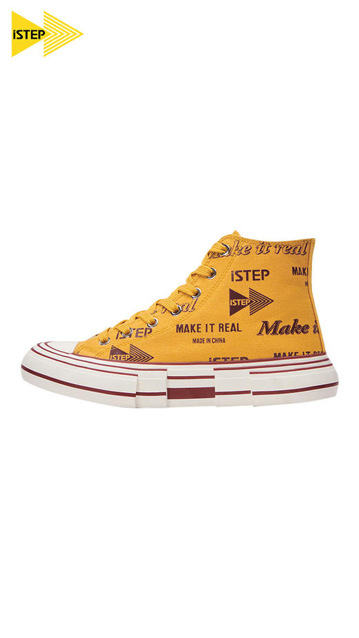 【2026新春专享】iSTEP解构高帮帆布鞋男女情侣运动鞋（瑕疵品不退不换） 商品图3