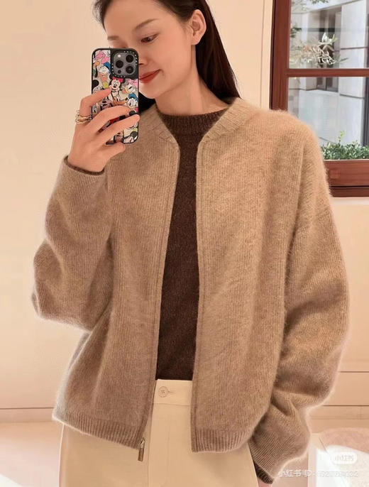 1223-5 排他性独家圆正 小禾强缩羊绒拉绒 重磅棒球夹克外套 商品图7