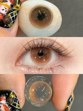 papadox日抛美瞳 南法落日 14.2mm