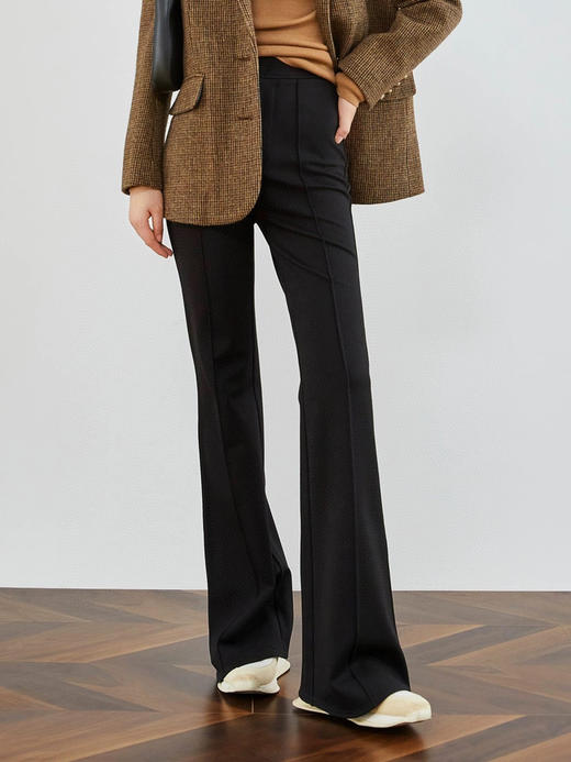 高腰加绒喇叭裤（hg锁 商品图3