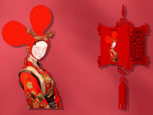 然女孩《娘娘驾到》灯笼（不含运费） 商品图6