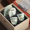 省工艺美术师亲工青绿粉彩山水茶器 商品缩略图4