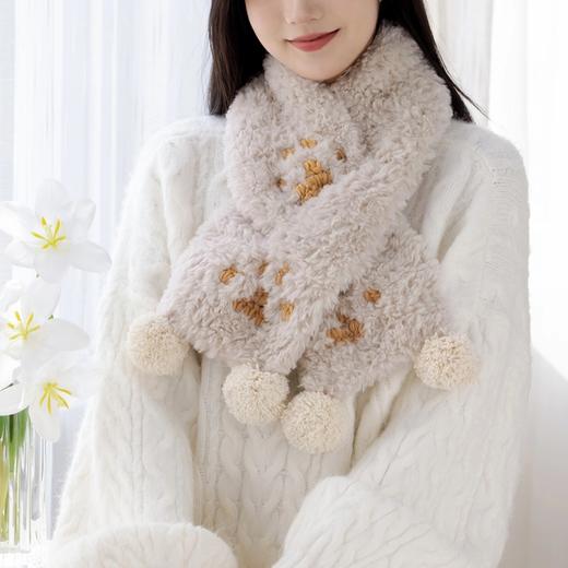 苏苏姐家爪爪围巾手工diy编织钩针毛线团自制围巾材料包冬 商品图2