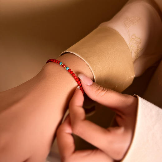 BAOFANDI宝梵迪 2025新年红系列 国风设计款南红柿柿如意手链手串BF 商品图10