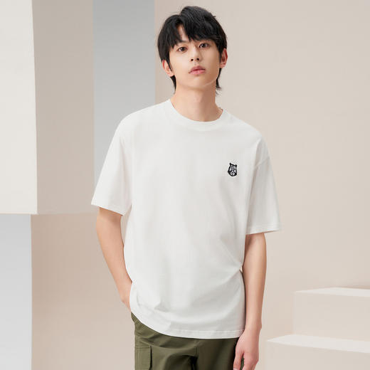 gxg.jeans男装2024年夏季双色亲肤圆领短袖T恤J24D442045 商品图1