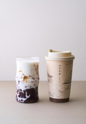 红枣黑金红豆鲜乳茶