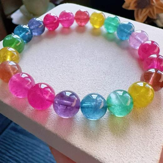 9mm-10mm单圈彩虹碧玺手串 商品图2