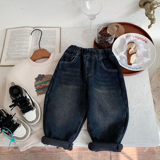 【YW】无忧购儿童韩系刺绣小熊百搭休闲加绒牛仔裤F0610/G0679（截单后7天发货)25年清仓捡漏 商品图3