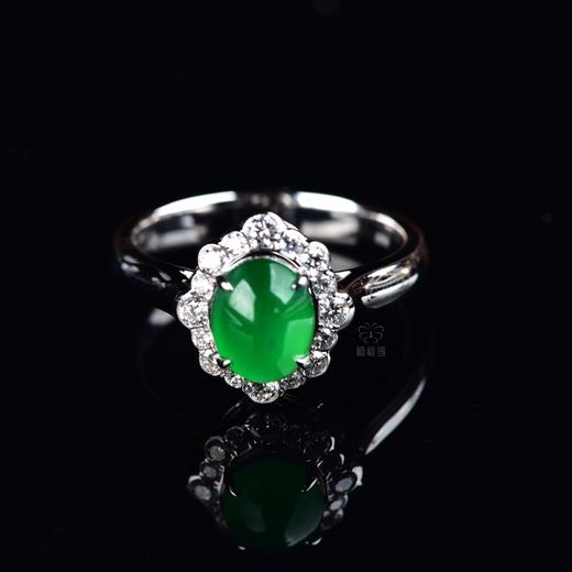 【灵秀】满绿翡翠戒指-JZ12406005 商品图1