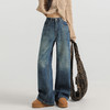 馥迦复古拖地牛仔阔腿裤 商品缩略图3