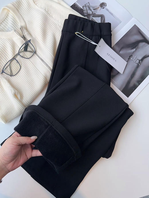 高腰加绒喇叭裤（hg锁 商品图6