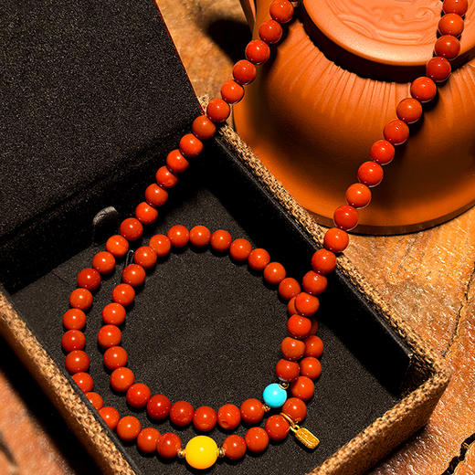 BAOFANDI宝梵迪 2025新年红系列 国风设计款南红柿柿如意手链手串BF 商品图7