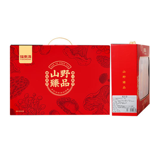 【福东海】山野臻品四拼礼盒280克（虫草花80克、鹿茸菇70克、鸡油黄30克、花菇100克）/盒  菌菇汤包 虫草花姬松茸 花菇 鸡油黄 滋补煲汤汤料材料420克 商品图6
