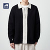 墨麦客男装2024春秋新款男士针织夹克撞色提花宽松上衣外套男潮流 商品缩略图0