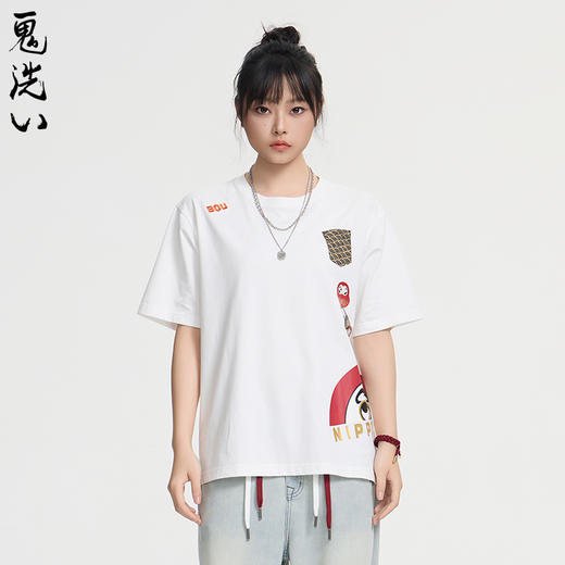 ONIARAI/鬼洗25春夏棒系列趣味达摩叠叠乐短袖T男女款 N840264 商品图1