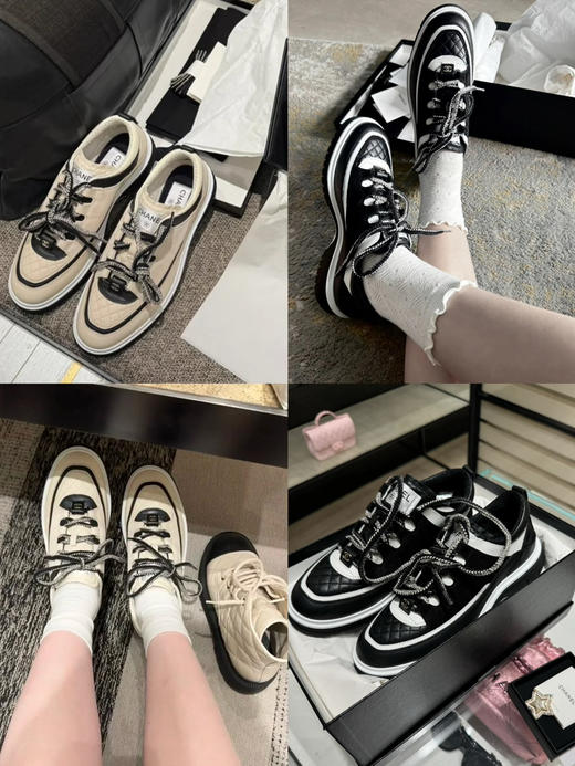 CH-SH 25C 菱格熊猫配色运动鞋 商品图0