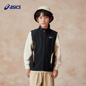 【商场同款】Asics/亚瑟士童装2025年春季新品薄款立领马甲外套