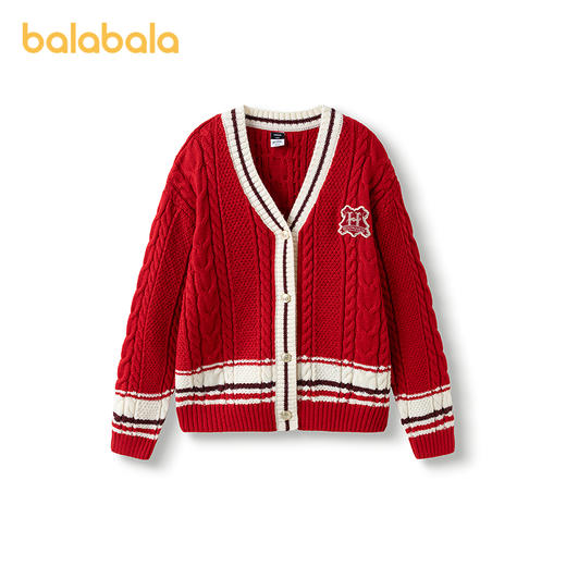 【哈利波特IP】巴拉巴拉童装女童毛衣春装儿童新年针织开衫学院 商品图0