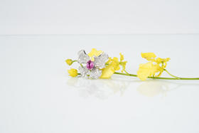 「蝶」红宝石钻石戒指