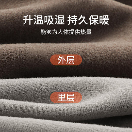 【拍2件减15元】抗静电发热羊毛贴片男士保暖背心 V领护背护肚内搭秋冬打底马甲 商品图2