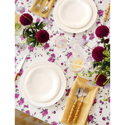 玫瑰方桌布餐桌台布餐厅轻奢高级感长方形复古氛围感定制 商品图2