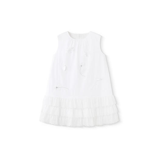 【商场同款】英氏女童连衣裙春夏女宝甜美小白裙2025新款背心裙 商品图4