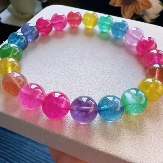 9mm-10mm单圈彩虹碧玺手串 商品图1