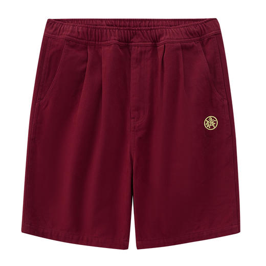 ONIARAI/鬼洗25春夏棒系列达摩叠叠乐打褶宽松红色短裤男 25N0543 商品图3