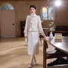 改良年轻款少女，加绒新中式白色旗袍YT-2879 商品缩略图3