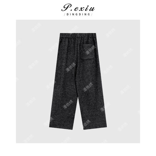 04-4潘依绣丁丁宠粉冬季加厚抓绒简约风百搭抽绳休闲裤 W-62607 商品图2