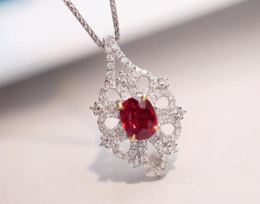 1.3ct刻面红宝石吊坠 商品图2