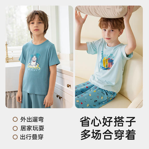 【商场同款】英氏儿童家居服夏季防蚊透气男女童睡衣睡裤2025新款 商品图3