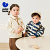 迷你巴拉男女童学院风卫衣春季新款宝宝宽松百搭复古时尚上衣 商品缩略图1